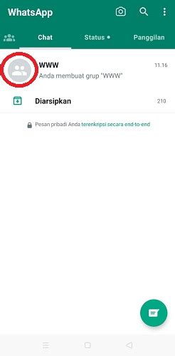 Langkah-langkah mengganti foto profil Grup WA